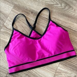 Avia Fuchsia and Black Sports Bra